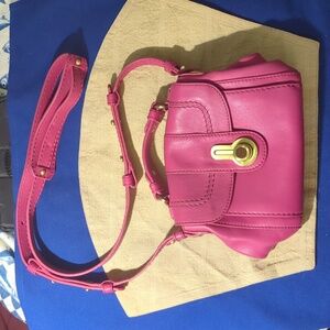 Rafe NY Genuine Leather Crossbody Bag With Gold Accents Now Only $25